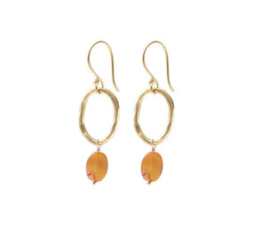 A Beautiful Story Graceful Carnelian GP Earrings A Beautiful Story Graceful Carnelian GP Earrings