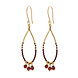 A Beautiful Story Becoming Garnet Gold Earrings A Beautiful Story Becoming Garnet Gold Earrings