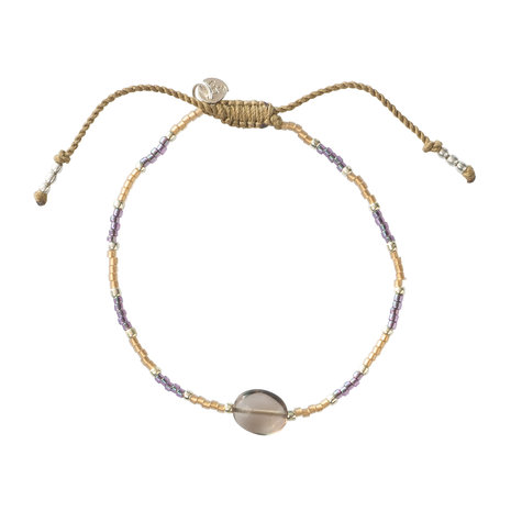 A Beautiful Story Joyful Smokey Quartz Silver Bracelet A Beautiful Story Joyful Smokey Quartz Silver Bracelet