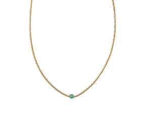 A Beautiful Story Flora Aventurine GC Necklace A Beautiful Story Flora Aventurine GC Necklace