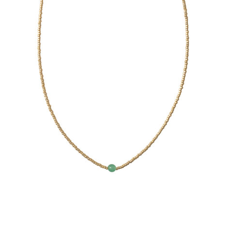 A Beautiful Story Flora Aventurine GC Necklace A Beautiful Story Flora Aventurine GC Necklace