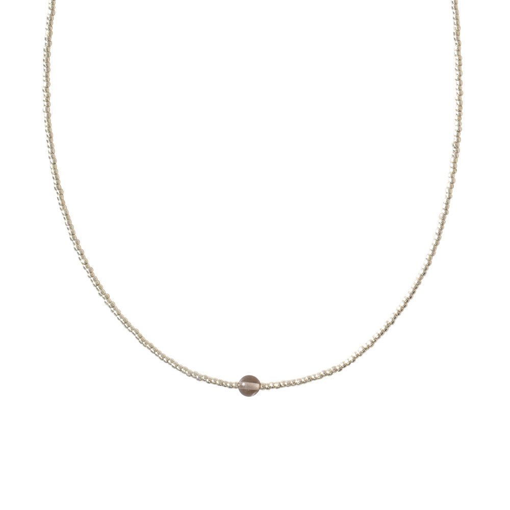A Beautiful Story Flora Smokey Quartz SC Necklace