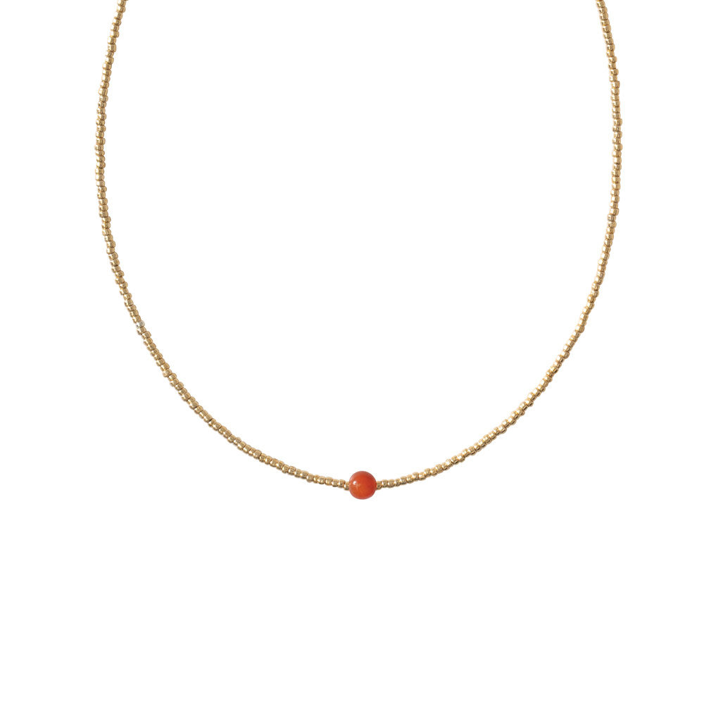 A Beautiful Story Flora Carnelian GC Necklace A Beautiful Story Flora Carnelian GC Necklace