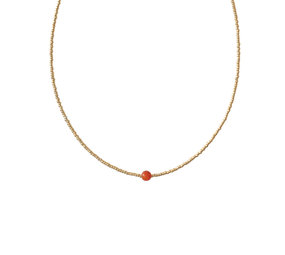 A Beautiful Story Flora Carnelian GC Necklace A Beautiful Story Flora Carnelian GC Necklace