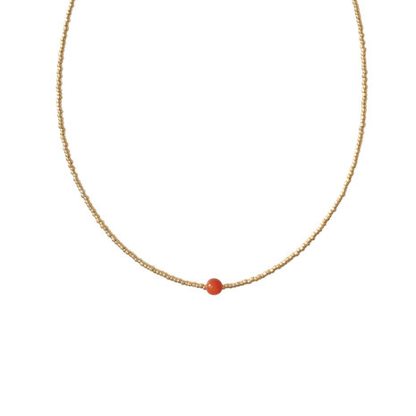 A Beautiful Story Flora Carnelian GC Necklace A Beautiful Story Flora Carnelian GC Necklace