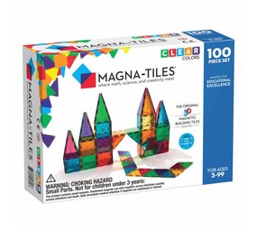 MAGNA-TILES MAGNA-TILES Clear Colors - 100 stuks MAGNA-TILES MAGNA-TILES Clear Colors - 100 stuks