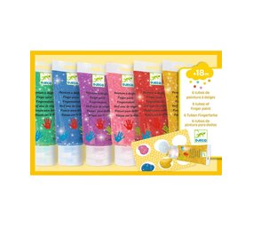Djeco Vingerverf met Glitter Djeco Vingerverf met Glitter