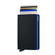 Secrid Slimwallet Matte - Black & Blue Secrid Slimwallet Matte - Black & Blue
