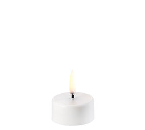 Uyuni LED tealight premium 3,9x2 cm  - White Uyuni LED tealight premium 3,9x2 cm  - White
