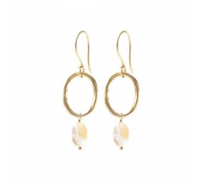 A Beautiful Story Graceful Citrine GP Earrings A Beautiful Story Graceful Citrine GP Earrings