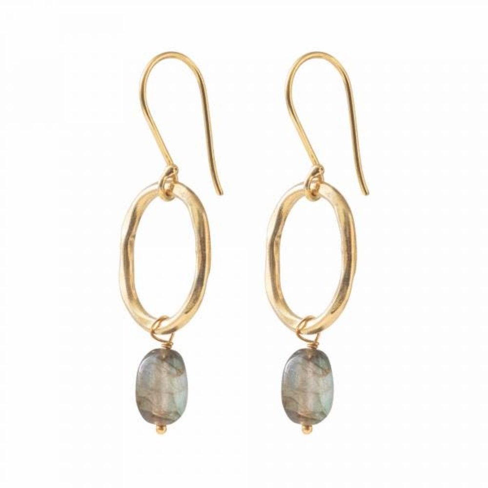 A Beautiful Story Graceful Labradorite GP Earrings A Beautiful Story Graceful Labradorite GP Earrings