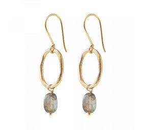 A Beautiful Story Graceful Labradorite GP Earrings A Beautiful Story Graceful Labradorite GP Earrings