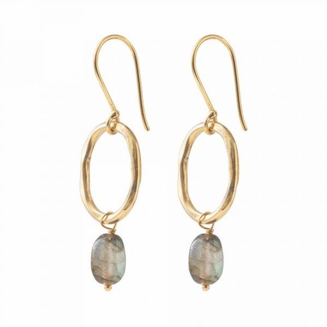 A Beautiful Story Graceful Labradorite GP Earrings A Beautiful Story Graceful Labradorite GP Earrings