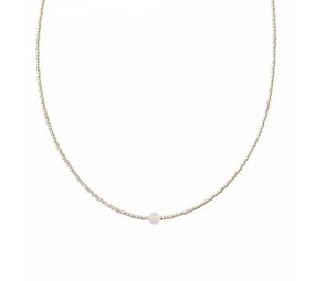 A Beautiful Story Flora Rose Quartz SC Necklace A Beautiful Story Flora Rose Quartz SC Necklace
