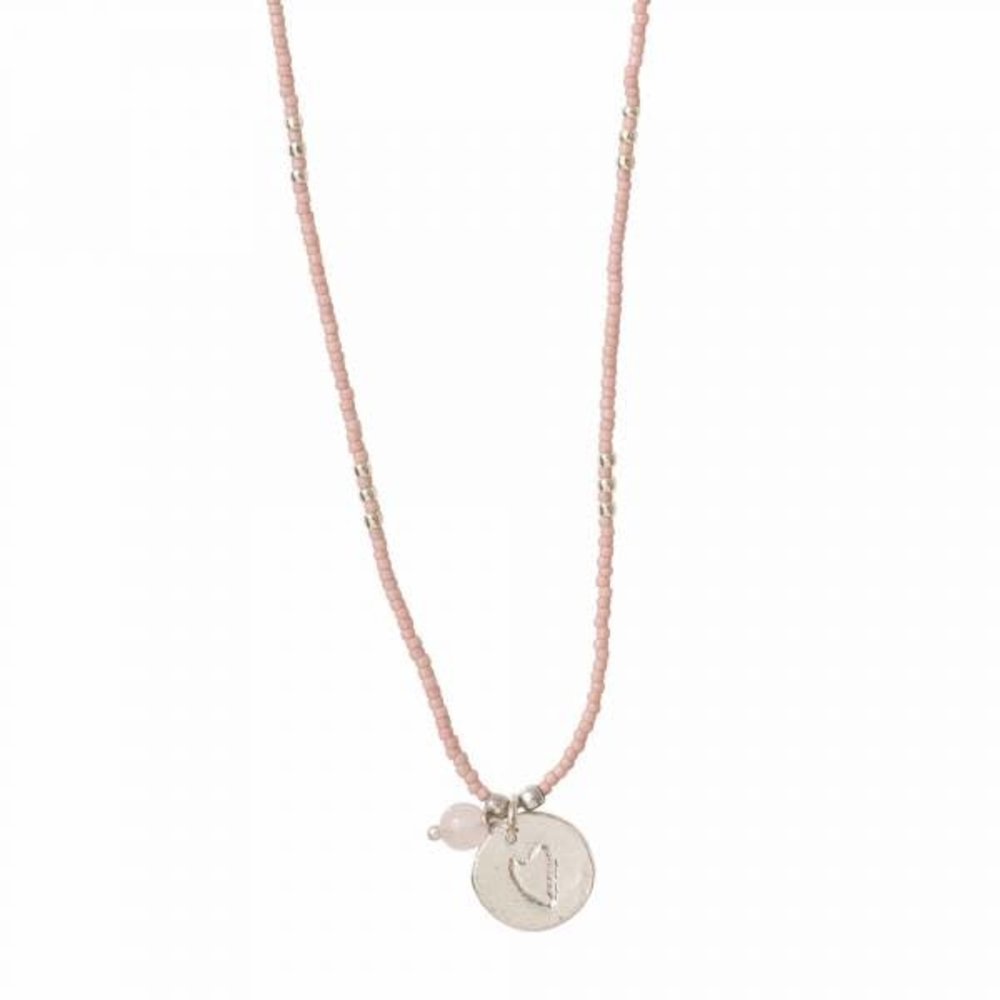 A Beautiful Story Timeless Rose Quartz SC Necklace A Beautiful Story Timeless Rose Quartz SC Necklace