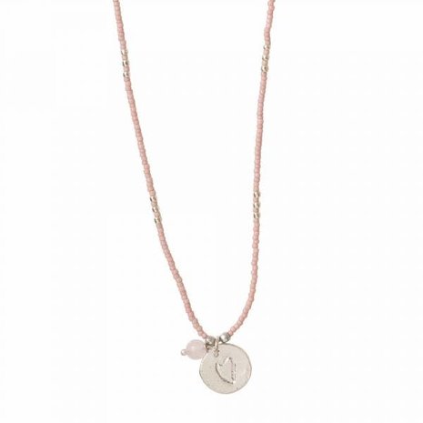 A Beautiful Story Timeless Rose Quartz SC Necklace A Beautiful Story Timeless Rose Quartz SC Necklace