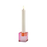 Dioptrics Crystal Candle Holder - Orange/pink Dioptrics Crystal Candle Holder - Orange/pink
