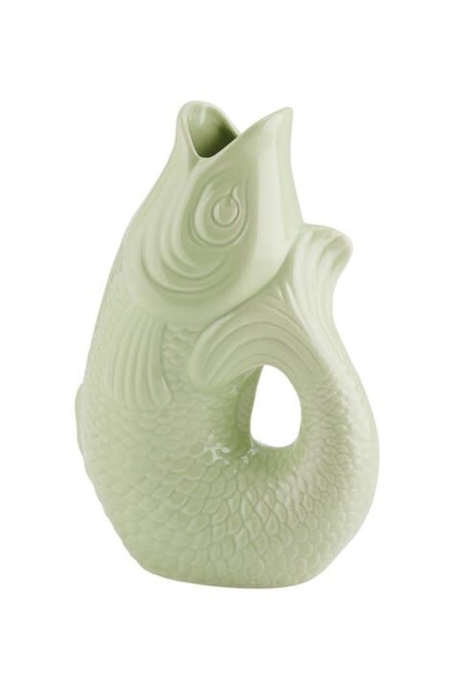Monsieur Carafon Fish Vase - Seafoam