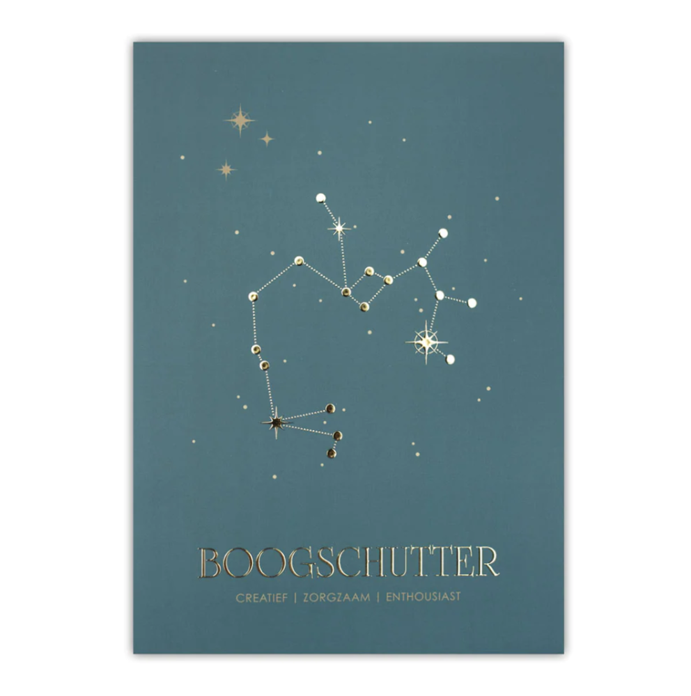 Poster sterrenbeeld - blauw Poster sterrenbeeld - blauw