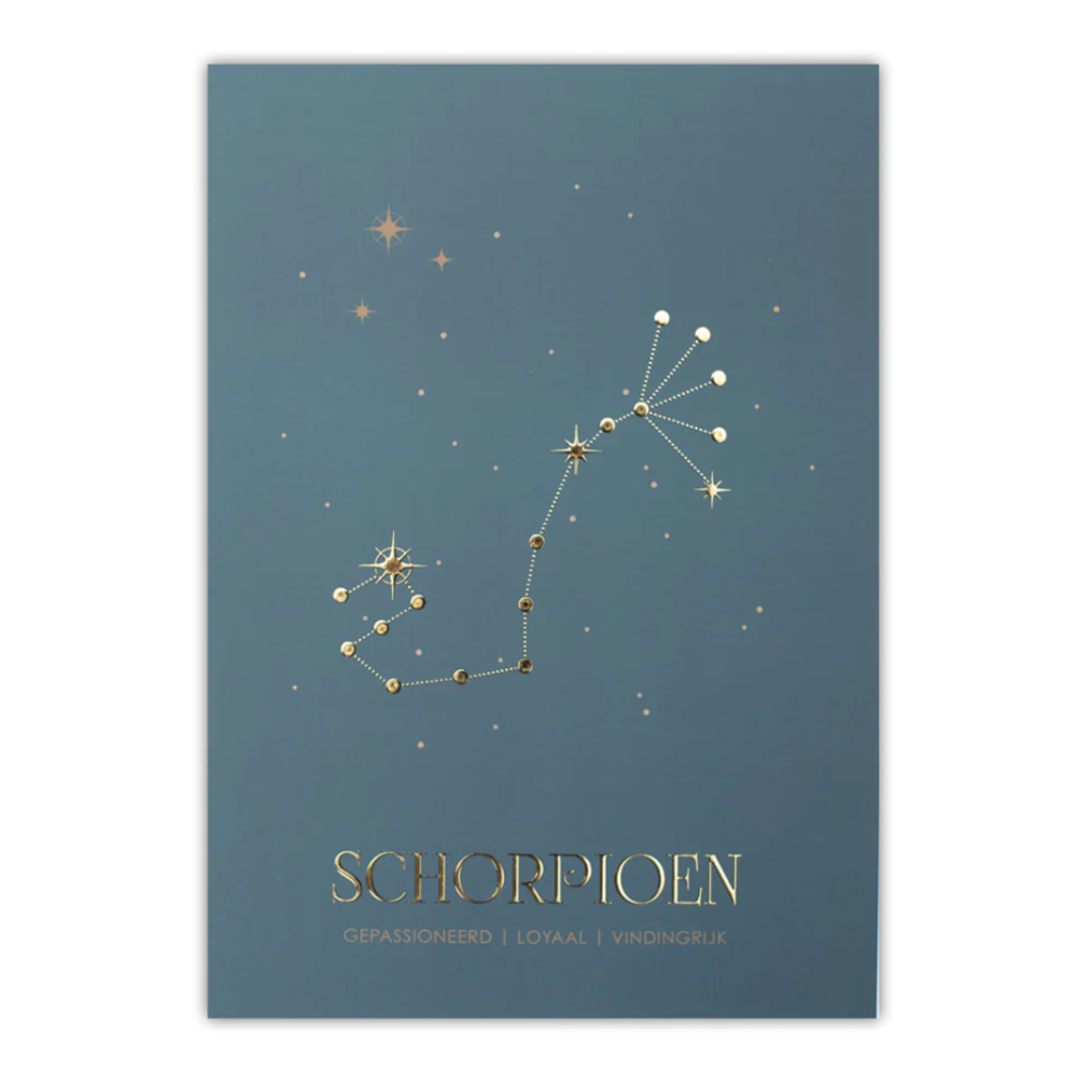 Poster sterrenbeeld - blauw Poster sterrenbeeld - blauw