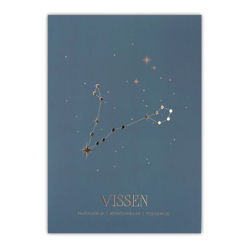Poster sterrenbeeld - blauw Poster sterrenbeeld - blauw