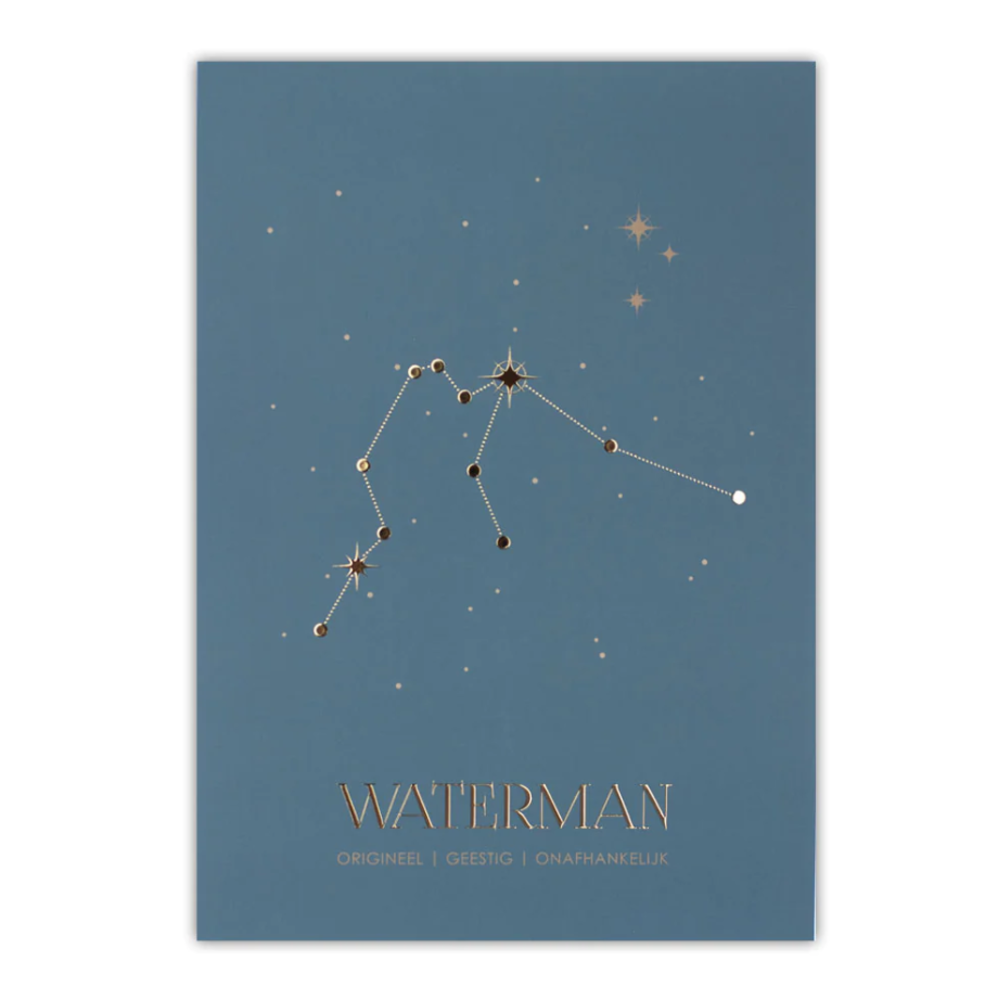 Poster sterrenbeeld - blauw Poster sterrenbeeld - blauw