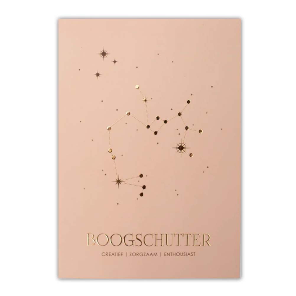 Poster sterrenbeeld - roze Poster sterrenbeeld - roze