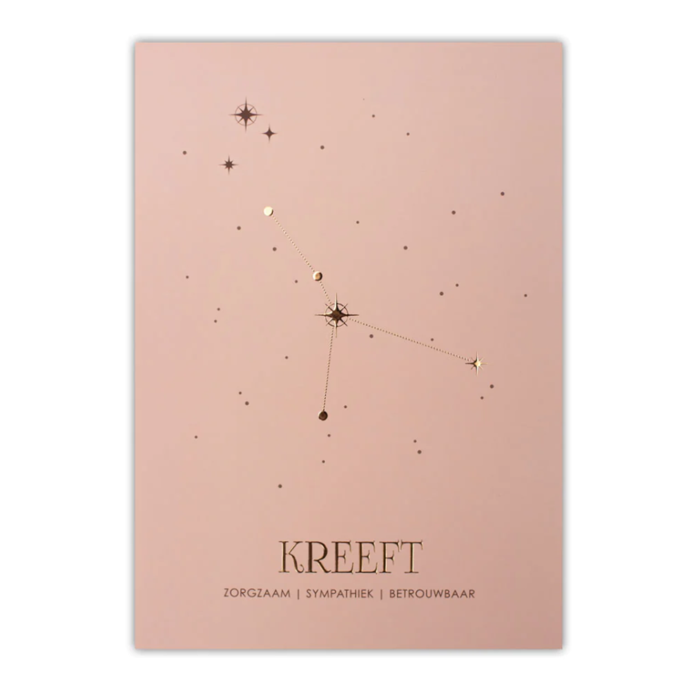 Poster sterrenbeeld - roze Poster sterrenbeeld - roze