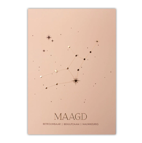 Poster sterrenbeeld - roze Poster sterrenbeeld - roze