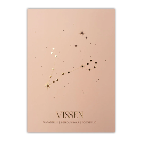 Poster sterrenbeeld - roze Poster sterrenbeeld - roze