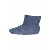 MP Denmark Cotton rib baby socks - Stone Blue MP Denmark Cotton rib baby socks - Stone Blue