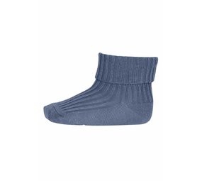 MP Denmark Cotton rib baby socks - Stone Blue MP Denmark Cotton rib baby socks - Stone Blue