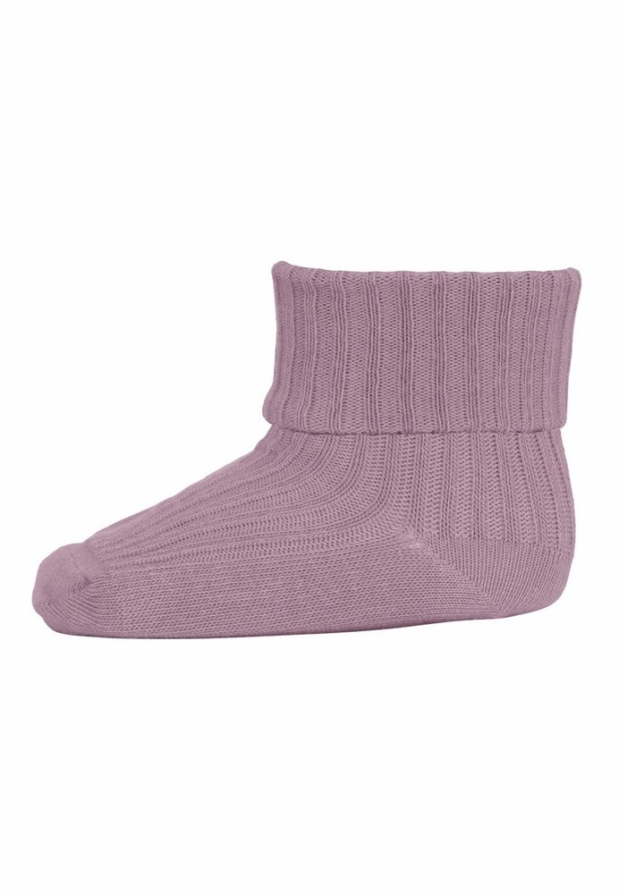 MP Denmark Cotton rib baby socks - Lilac Shadow MP Denmark Cotton rib baby socks - Lilac Shadow