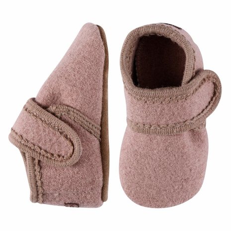 MP Denmark Wool slippers with velcro - Fawn