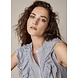 Summum Woman Blouse sleeveless stripe - Dark Steel Summum Woman Blouse sleeveless stripe - Dark Steel