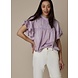 Summum Woman Blouse short sleeve drapey satin - Soft Orchid Summum Woman Blouse short sleeve drapey satin - Soft Orchid