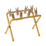 Maileg Droogrek met wasknijpers - geel Maileg Droogrek met wasknijpers - geel