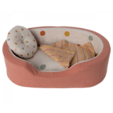 Maileg Dog Basket - Coral