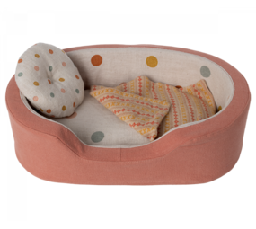 Maileg Dog Basket - Coral Maileg Dog Basket - Coral