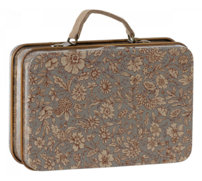 Maileg Small suitcase - Blossom Grey Maileg Small suitcase - Blossom Grey