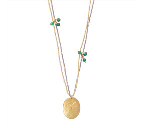 A Beautiful Story Courage Aventurine GC Necklace A Beautiful Story Courage Aventurine GC Necklace