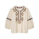 Summum Woman Blouse cotton voile embroidered - Offwhite Summum Woman Blouse cotton voile embroidered - Offwhite