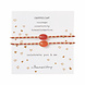 A Beautiful Story Bracelet Card You & Me Carnelian Gold A Beautiful Story Bracelet Card You & Me Carnelian Gold