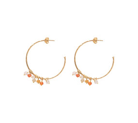 A Beautiful Story Aurora Rose Quartz Carnelian Citrine GP Earrings A Beautiful Story Aurora Rose Quartz Carnelian Citrine GP Earrings