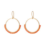 A Beautiful Story Kindness Carnelian GP Earrings A Beautiful Story Kindness Carnelian GP Earrings