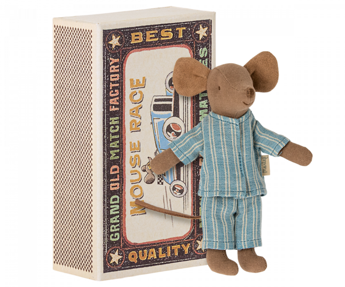 Maileg Grote broer in luciferdoosje - pyjama Maileg Grote broer in luciferdoosje - pyjama