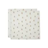 Jollein 2x Hydrofiele Multidoek 115x115cm – Teddy bear