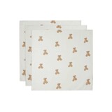 Jollein 3x Hydrofiele Multidoek 70x70cm – Teddy bear