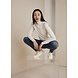 Summum Woman Sweater turtle neck basic knit - Ivory Summum Woman Sweater turtle neck basic knit - Ivory