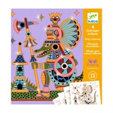 Djeco Kleuren met glitter - stoere dieren